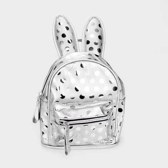 Handbags - Polkadot Bunny Ears Mini Backpack